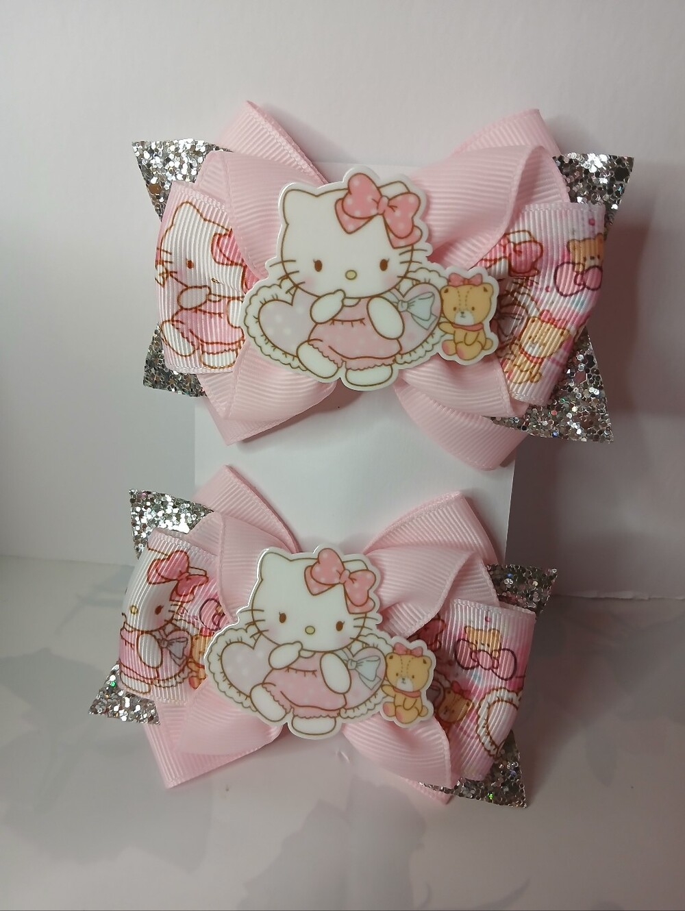 Hair Bows Set Hello Kitty